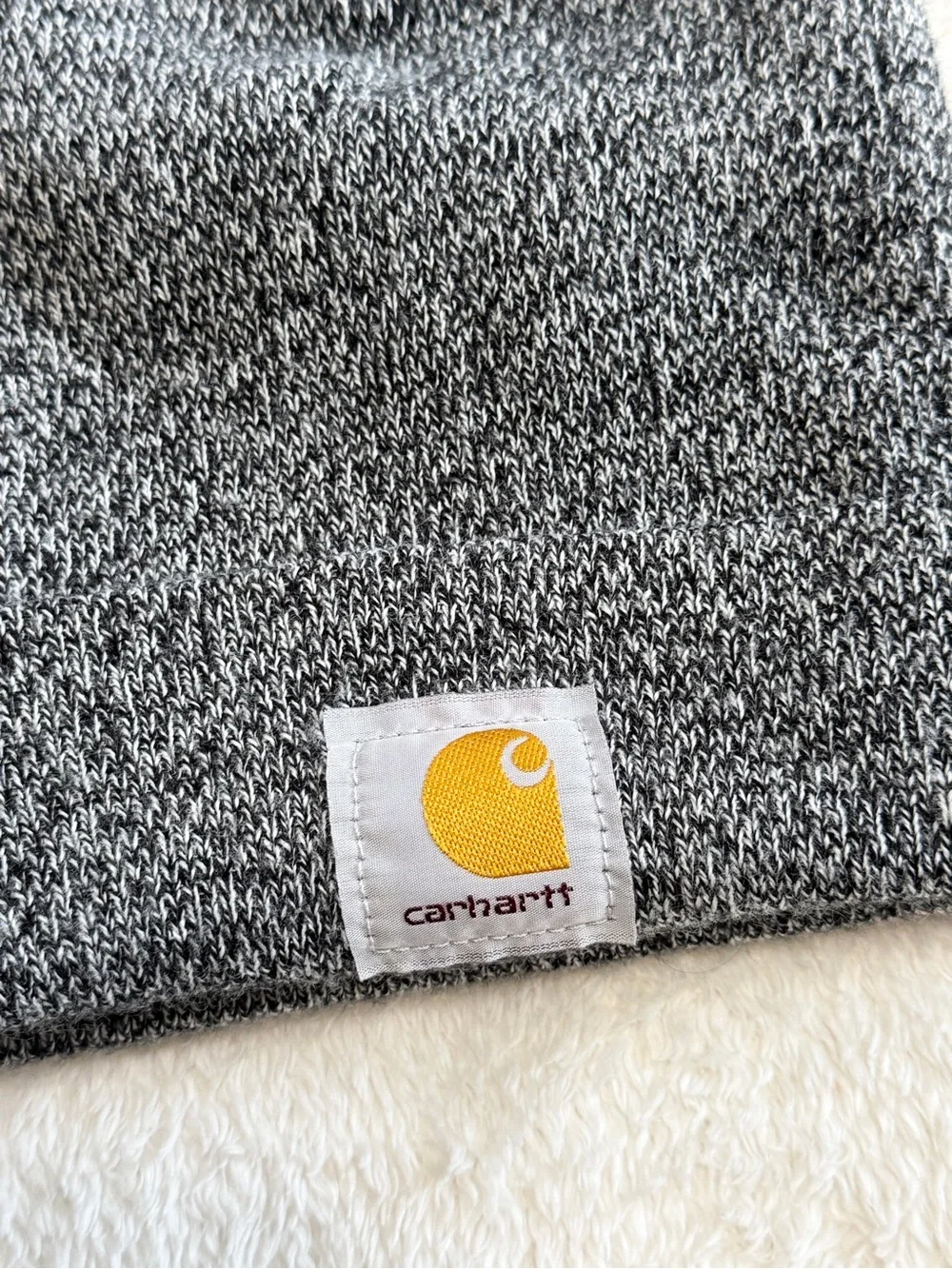 Carhartt Heather Charcoal Knit Cuffed Beanie